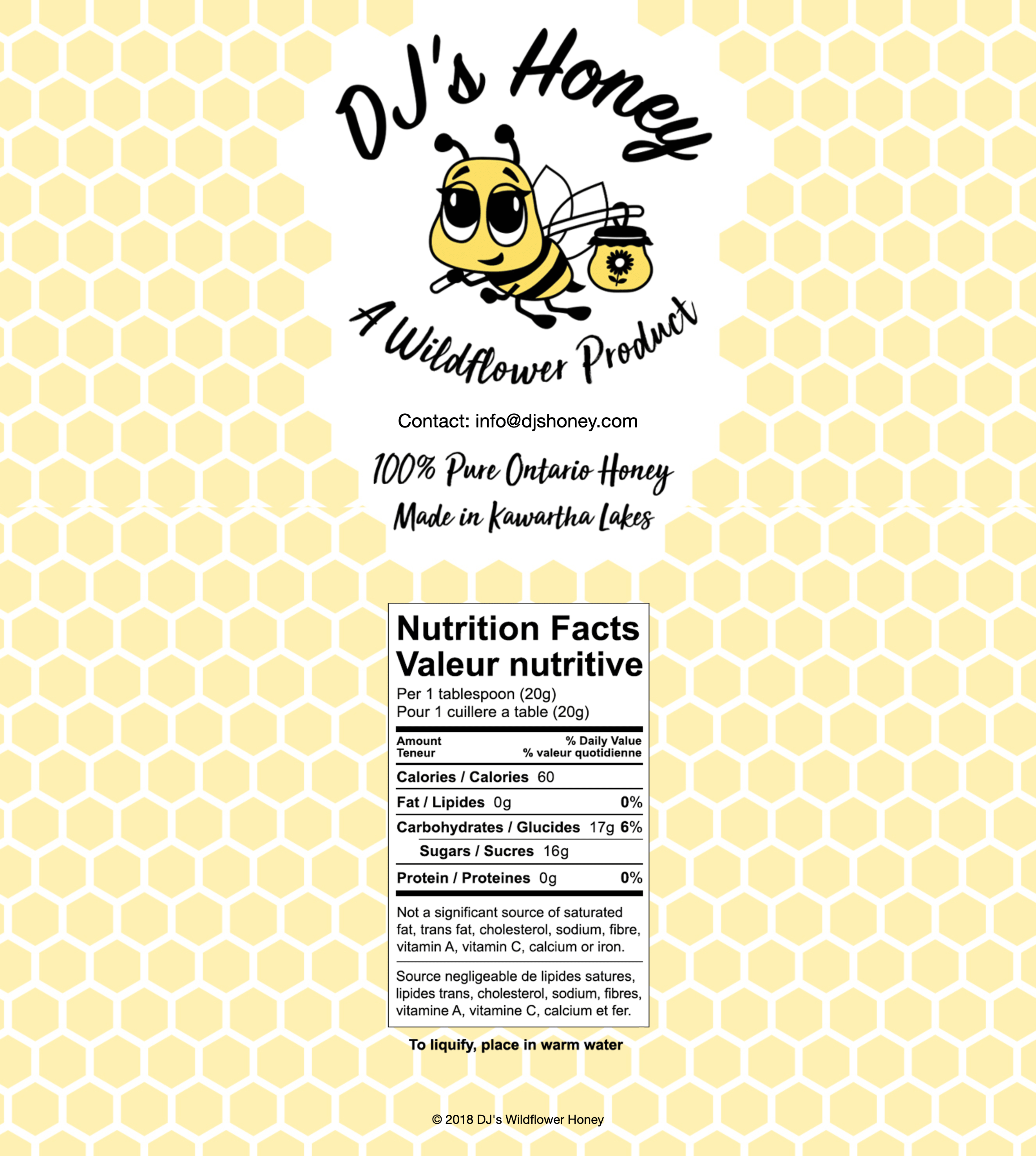 DJ's Honey Website Design